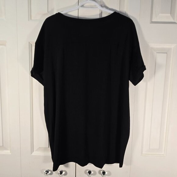 NWT Amazon Essentials Black Women's Relaxed-Fit Crewneck T-Shirt - Size XLarge - Picture 3 of 6